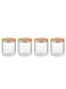 Butlers Butlers Vorratsglas WOODLOCK 4er-Set in Durchsichtig