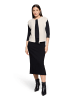 Betty Barclay Grobstrickjacke ohne Arm in beige