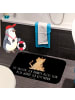 Mr. & Mrs. Panda Badvorleger Einhorn Katze mit Spruch in Schwarz