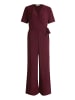 CARTOON Jumpsuit mit Bindegürtel in Dark Aubergine