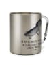 Mr. & Mrs. Panda Thermobecher Edelstahl Axolotl Schwimmen mit Sp... in Silber