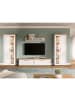 ebuy24 Regalsystem Verona (4-teilig) Weiß 336 x 40 cm
