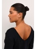 KAFFE curve Langarm-Shirt KCcarina Tight fit in Black Deep
