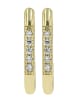 Adeliás Damen Ohrringe aus 925 Silber in gold