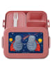 Mr. & Mrs. Panda Bento Box Sternzeichen Zwilling Design ohne Spruch in Rot Pastell