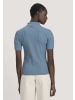 Hessnatur Hessnatur Mock-Neck Shirt Slim aus Bio-Baumwolle in kristallblau
