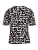 Betty Barclay Printshirt mit Rundhalsausschnitt in Beige/Schwarz