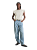 Marc O'Polo DENIM Ärmelloses Rüschen-Top regular in Silky White