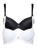 Lisca 2er Pack Schalen BH in black-white