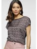 Laura Scott Shirtbluse in schwarz-rosa-gemustert
