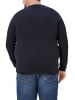 S. Oliver Rundhalspullover für Herren in dunkel-blau