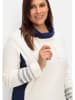 sheego Sweatshirt in champagner-marine