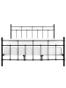 Beliani Doppelbett LYNX in Schwarz - (W) 188 x (H) 110 x (L) 209 cm