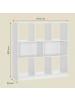 VASAGLE Standregal Custos in Weiß - (B)30 x (H)100.5 x (T)97.5 cm