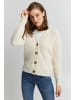 PULZ Jeans Strickpullover PZIRIS Cardigan 50206778 in natur