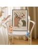 Mr. & Mrs. Panda Wandbild Vase elegant Design mit Spruch in Weiß