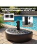COSTWAY Sonnenschirmständer halbrund, 17 Liter / 25 kg in Schwarz
