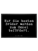 Mr. & Mrs. Panda Fußmatte Nur die besten Brüder... mit Spruch in Schwarz