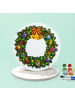 ARTNANAS 
PVC-Tischset Malen nach Zahlen 4er Set-"Baum & Kranz" 20cm