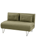 Beliani 3-tlg 2-Sitzer Sofa VESTFOLD in Grün/Schwarz
