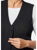 GOLDNER Bändchengarnstrickweste Zeitlose Strickweste mit V-Ausschnitt in schwarz