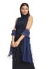 Vera Mont Basic-Schal mit Lurexfaden in Dark Blue/Silver