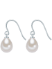 Valero Pearls Perlen-Ohrhänger Sterling Silber Süßwasser-Zuchtperle in silber