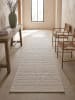 KADIMA DESIGN Teppichläufer Uni flachgewebt pflegeleicht Wohnzimmer Flur Esszimmer in Beige