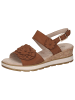Caprice Sandale in COGNAC NUBUC