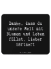 Mr. & Mrs. Panda Mauspad Spruch Gärtner Dankeschön mit Spruch in Schwarz