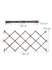 relaxdays 3 x Rankgitter "geflammt" in Braun – (B)120 x (H)180 cm