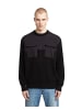 G-Star Raw Woven Mix Knit Pullover dk black