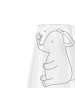 Mr. & Mrs. Panda Weinglas Elefant Biene ohne Spruch in Transparent