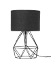 Beliani Tischleuchten MARONI in Schwarz - (W) 22 x (H) 35 x (L) 22 cm