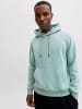 Jack & Jones Hoodie Kapuzen Pullover JJEBRADLEY in Türkis