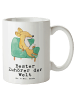 Mr. & Mrs. Panda Tasse Fuchs Bester Zuhörer der Welt mit Spruch in Weiß