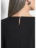 GOLDNER Kurzgröße:  Jerseykleid mit Krepp-Qualität in schwarz