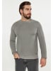 DreiMaster Maritim Pullover in Grau Melange