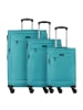D&N Travel Line 6804 4-Rollen Kofferset 3tlg. petrol