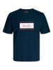 JACK & JONES PLUS T-shirt in Navy Blazer