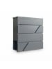 relaxdays Briefkasten in Anthrazit - (B)37 x (H)37 x (T)11 cm