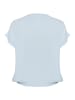 KAFFE curve Kurzarm-Bluse KCami Loose fit in Celestial Blue