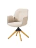 home24 Drehbarer Armlehnenstuhl Ternant in Beige