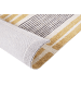 Beliani Geflochtener Teppich KATRA in Gelb/Schwarz/Beige - (W) 80 x (H) 0.7 x (L) 150 cm
