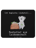 Mr. & Mrs. Panda Mauspad Bestatter Leidenschaft mit Spruch in Schwarz