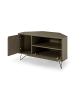SalesFever TV-Board mit Stauraum - Push-to-Open - Metallbeine und MDF matt lackiert in Grau