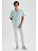 DeFacto Kurzarmhemd RELAX FIT in Mint