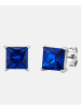 Diamant L'éternel Ohrringe aus 585 Weißgold mit Saphir