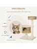 Pawhut Kratzbaum Natur+Beige 55L x 47B x 95H cm