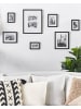Beliani 7er-Set Fotorahmen ZINARE in Schwarz